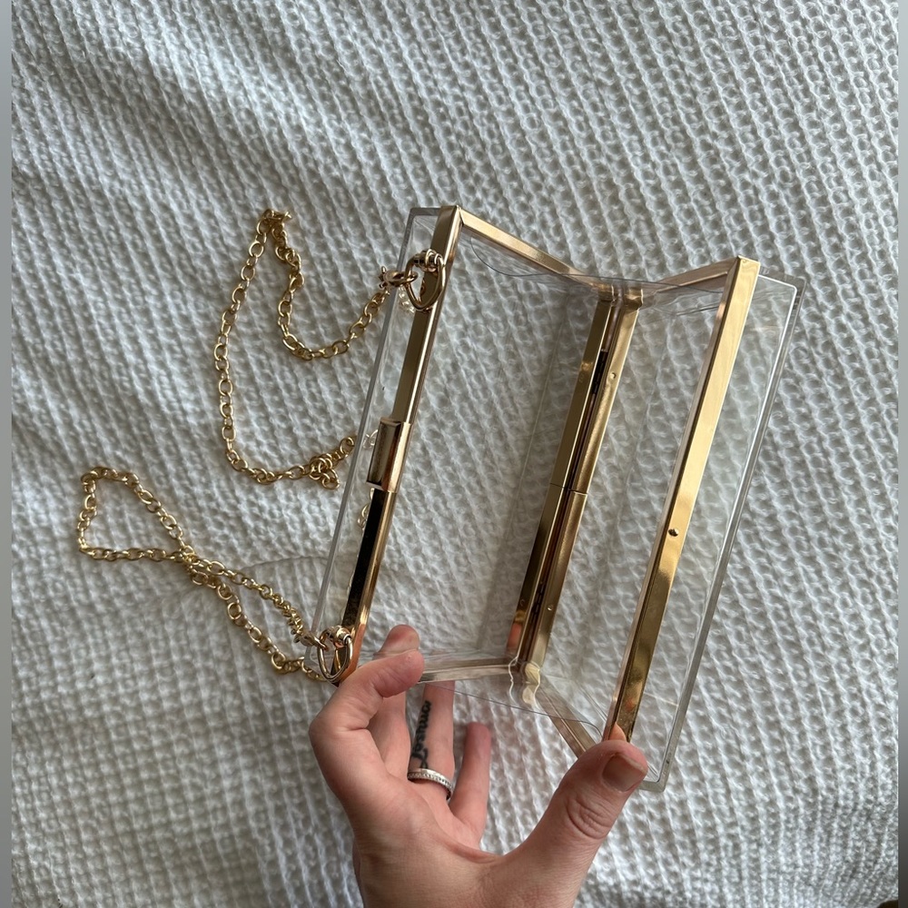 Clear box crossbody